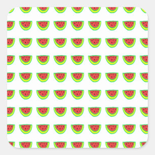 Watermelonpatronen Baby showers 2023 Vierkante Sticker