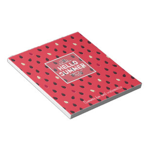 Watermelonpatroon, zomertijd Gepersonaliseerd Notitieblok