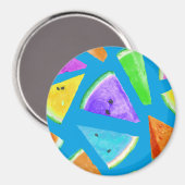 Watermelonpatrooncreatie 10 magneet (Voorkant / Achterkant)