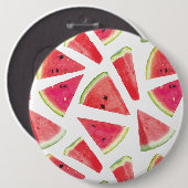 Watermelonpatrooncreatie 2 ronde button 6,0 cm (Voorkant /achterkant)