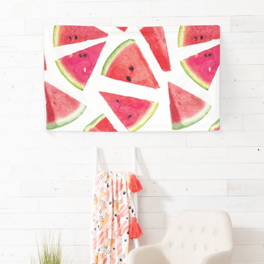 Watermelonpatrooncreatie 2 spandoek (Insitu)