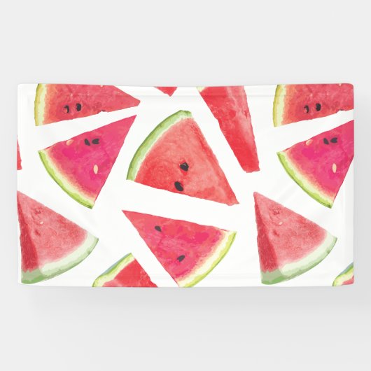 Watermelonpatrooncreatie 2 spandoek (Horizontaal)