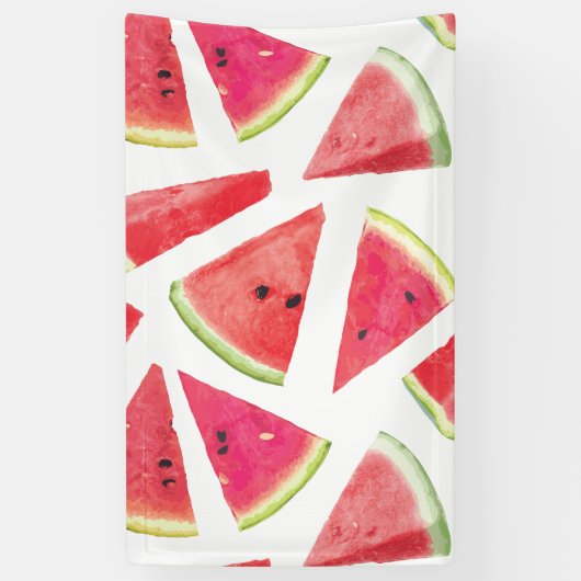 Watermelonpatrooncreatie 2 spandoek (Verticaal)