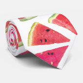 Watermelonpatrooncreatie 2 stropdas (Opgerold)