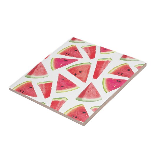 Watermelonpatrooncreatie 2 tegeltje (Zijkant)