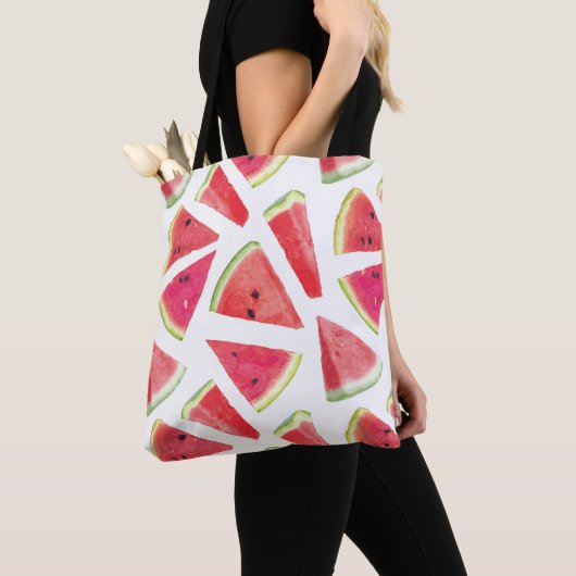 Watermelonpatrooncreatie 2 tote bag (Dichtbij)