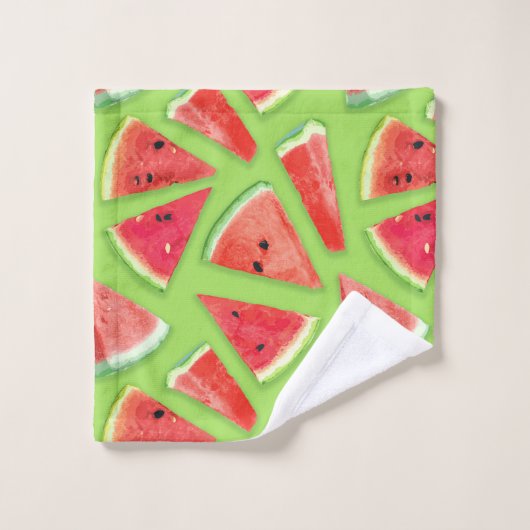 Watermelonpatrooncreatie 3 bad handdoek (Wasdoekje)