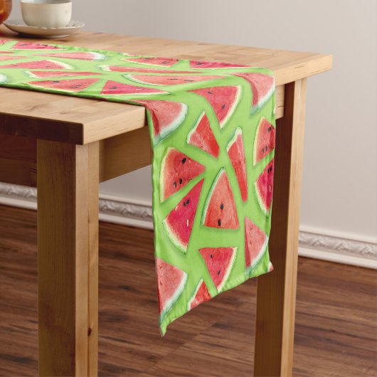 Watermelonpatrooncreatie 3 korte tafelloper (Voorbeeld)