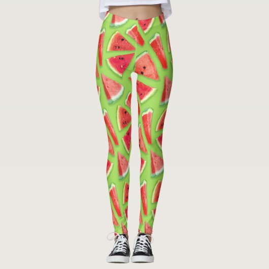 Watermelonpatrooncreatie 3 leggings (Voorkant)