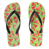 Watermelonpatrooncreatie 3 teenslippers (Voetbed)