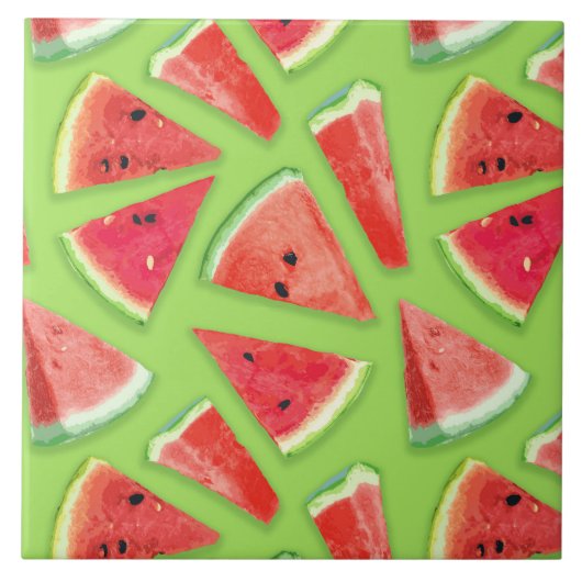 Watermelonpatrooncreatie 3 tegeltje (Voorkant)