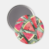 Watermelonpatrooncreatie 4 magneet (Voorkant / Achterkant)