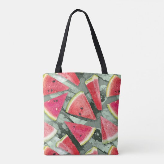 Watermelonpatrooncreatie 4 tote bag (Achterkant)