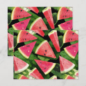 Watermelonpatrooncreatie 5 briefkaart (Voorkant / Achterkant)