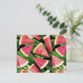 Watermelonpatrooncreatie 5 feestdagenkaart (Staand voorkant)