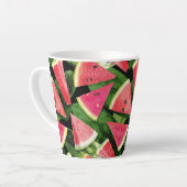Watermelonpatrooncreatie 5 latte mok (Linkerhoek)
