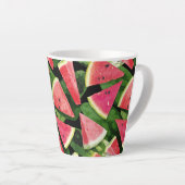 Watermelonpatrooncreatie 5 latte mok (Rechterhoek)