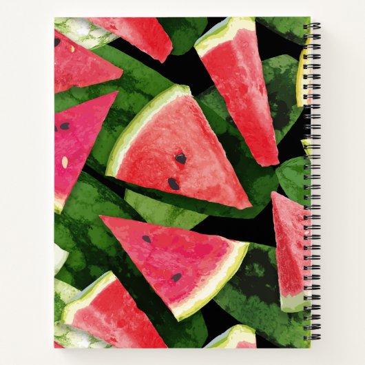 Watermelonpatrooncreatie 5 notitieboek (Achterkant)