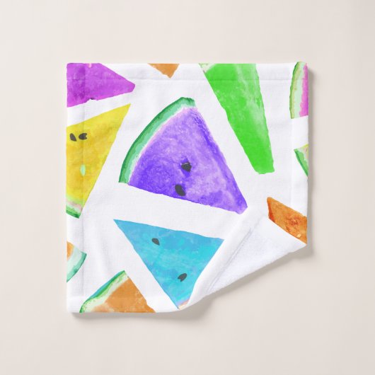 Watermelonpatrooncreatie 6 bad handdoek (Wasdoekje)