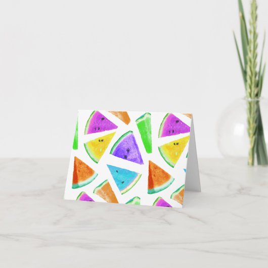Watermelonpatrooncreatie 6 bedankkaart (Voorkant)