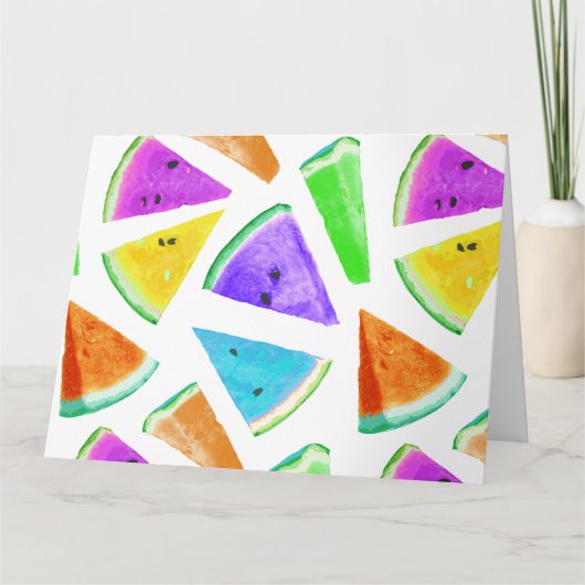 Watermelonpatrooncreatie 6 bedankkaart (Voorkant)