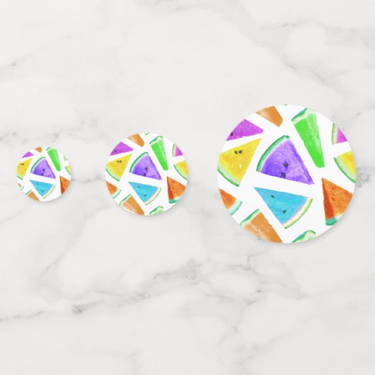 Watermelonpatrooncreatie 6 confetti (Voorkanten)