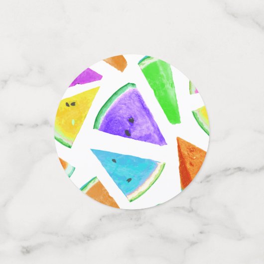 Watermelonpatrooncreatie 6 confetti (Kleine voorkant)