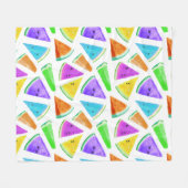 Watermelonpatrooncreatie 6 fleece deken (Voorkant (Horizontaal))