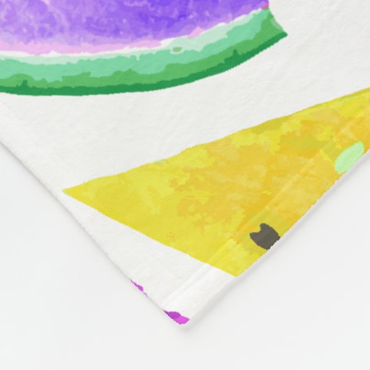 Watermelonpatrooncreatie 6 fleece deken (Hoek)