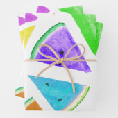 Watermelonpatrooncreatie 6 inpakpapier vel (In situ)