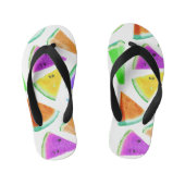 Watermelonpatrooncreatie 6 kinder teenslippers (Voetbed)