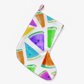 Watermelonpatrooncreatie 6 kleine kerstsok (Voorkant (Hangend))