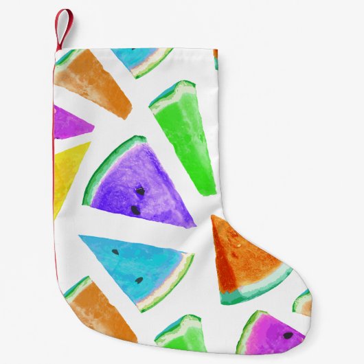Watermelonpatrooncreatie 6 kleine kerstsok (Voorkant)