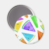 Watermelonpatrooncreatie 6 magneet (Voorkant / Achterkant)