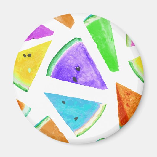 Watermelonpatrooncreatie 6 magneet (Voorkant)