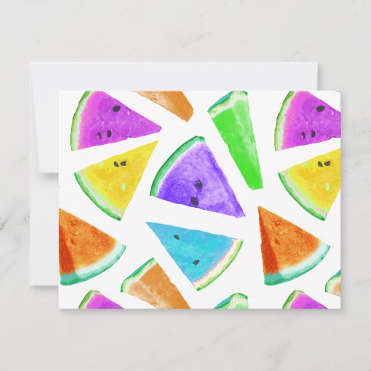 Watermelonpatrooncreatie 6 notitiekaartje (Voorkant)