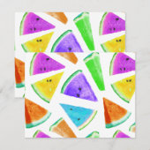 Watermelonpatrooncreatie 6 notitiekaartje (Voorkant / Achterkant)
