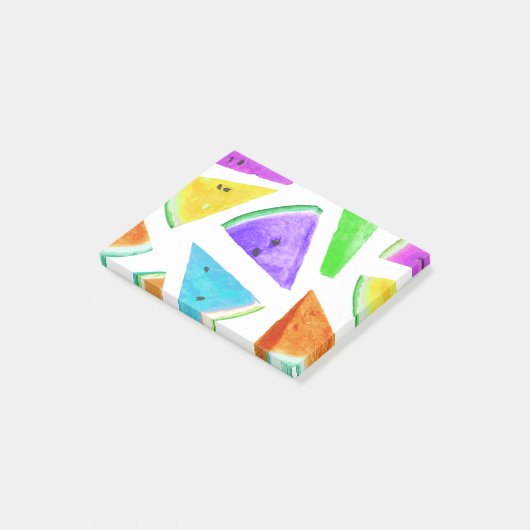 Watermelonpatrooncreatie 6 post-it® notes (Schuin)