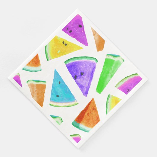 Watermelonpatrooncreatie 6 servet (Hoek)