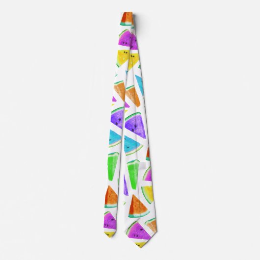 Watermelonpatrooncreatie 6 stropdas (Achterkant)