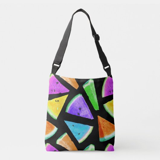 Watermelonpatrooncreatie 7 crossbody tas (Voorkant)