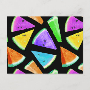 Watermelonpatrooncreatie 7 feestdagenkaart