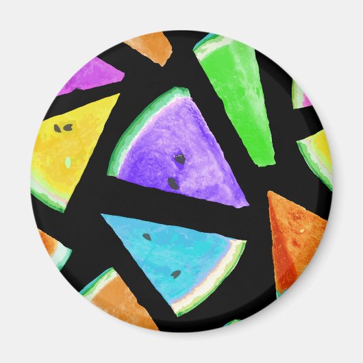 Watermelonpatrooncreatie 7 magneet (Voorkant)
