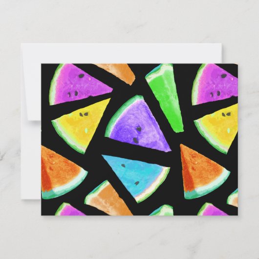 Watermelonpatrooncreatie 7 notitiekaartje (Voorkant)