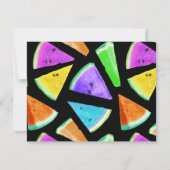 Watermelonpatrooncreatie 7 notitiekaartje (Achterkant)