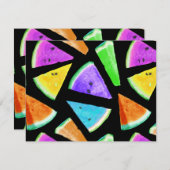 Watermelonpatrooncreatie 7 notitiekaartje (Voorkant / Achterkant)