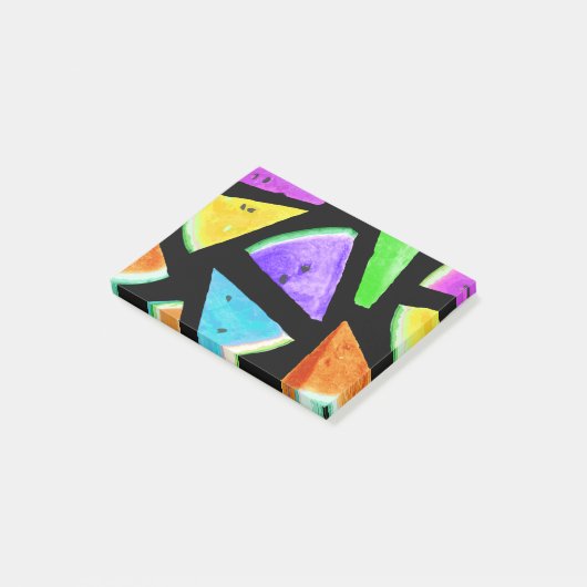 Watermelonpatrooncreatie 7 post-it® notes (Schuin)