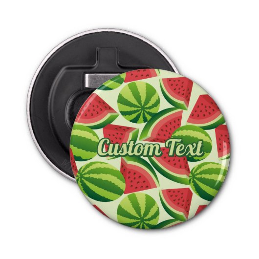 Watermelonpatroonopener Button Flesopener (Voorkant)
