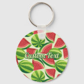 Watermelonpatroonpatroon Sleutelhanger (Voorkant)