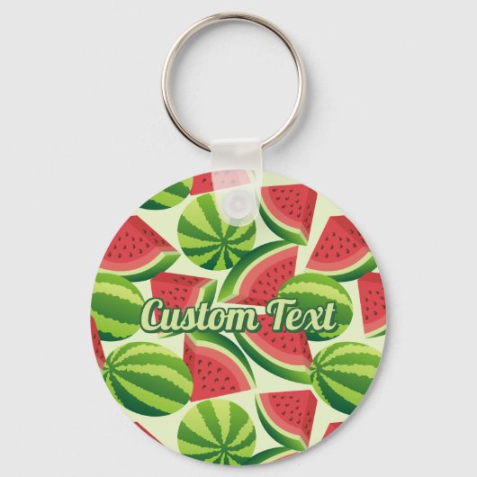 Watermelonpatroonpatroon Sleutelhanger (Voorkant)